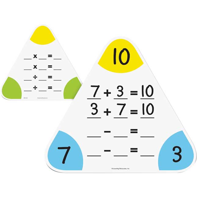 Write-and-Wipe Fact Family Boards