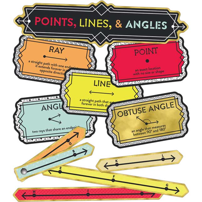 Points, Lines, And Angles Mini Bulletin Board Set