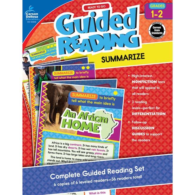 Ready To Go Guided Reading: Summarize Resource Book, Grades 1-2