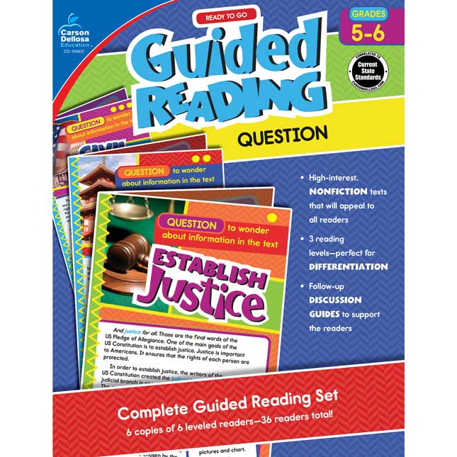 Ready To Go Guided Reading: Question Resource Book, Grades 5-6