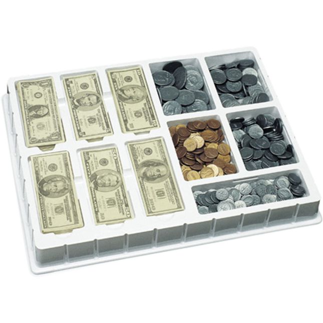 Play Money Coins and Bills Deluxe Set