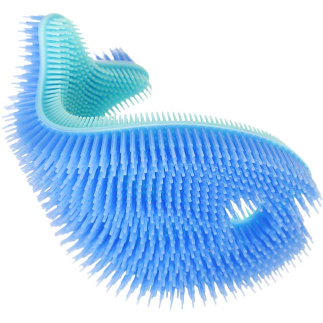 Silicone Sensory Fish - Aqua/Periwinkle - 1 fish