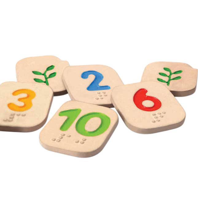 Braille Number Tiles