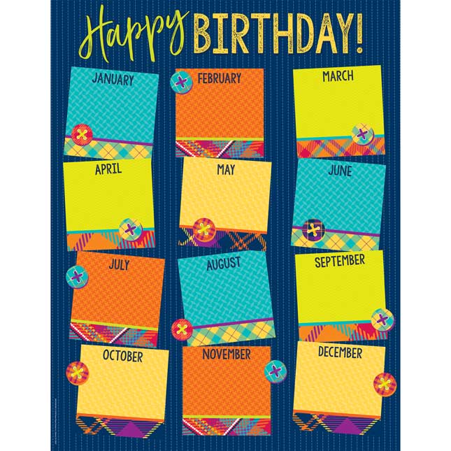 3d Birthday Chart For Classroom