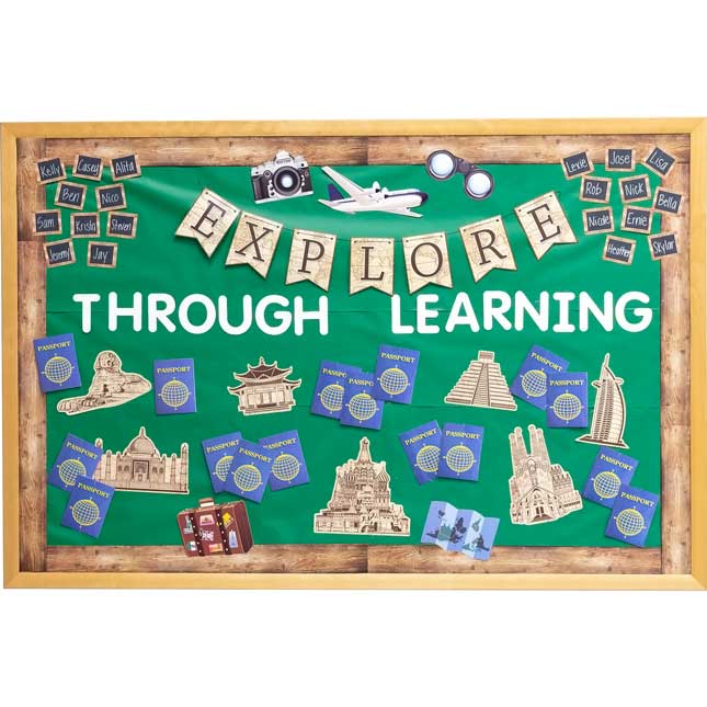 Around The World Classroom Décor Collection - 1 multi-item kit