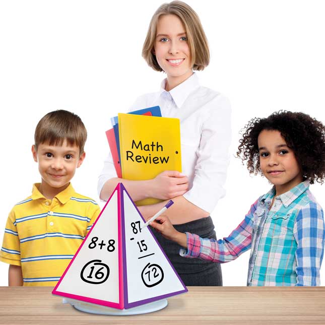 4-Sided Dry Erase Pyramid