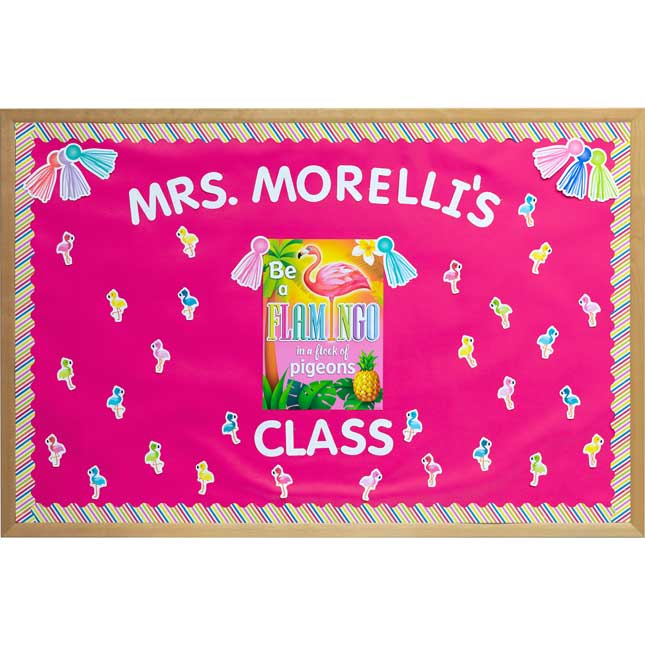 School Pop Flamingos Classroom Decor Collection