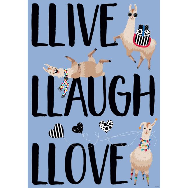 Bold and Bright Llamas Classroom Decor Collection - 1 multi-item kit