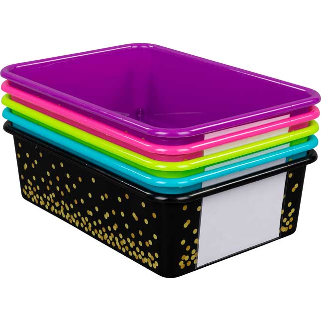 square plastic storage bins