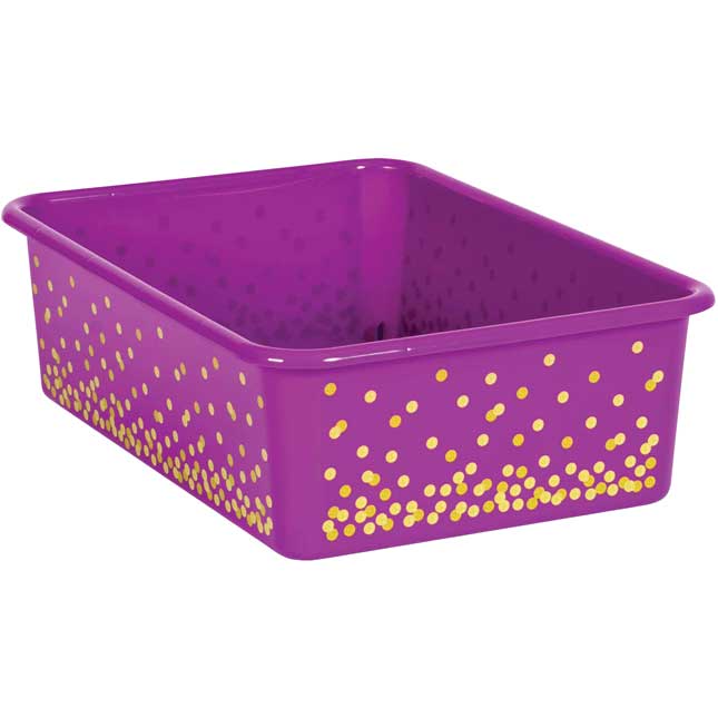 Solid Color Large Plastic Storage Bins