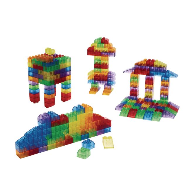 Excellerations® Translucent Building Bricks - 206 Pieces