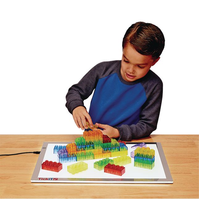 Excellerations® Translucent Building Bricks - 206 Pieces