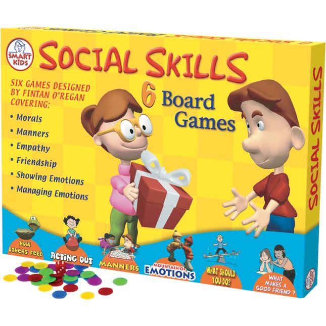 Really Good Stuff® Social Skills Board Games - 6 board games