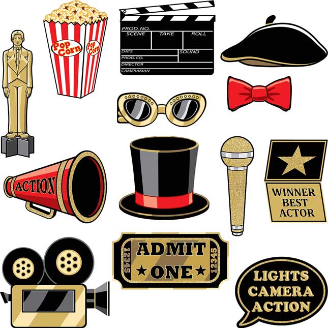 Hollywood Awards Night Bulletin Board Kit - multi-item kit