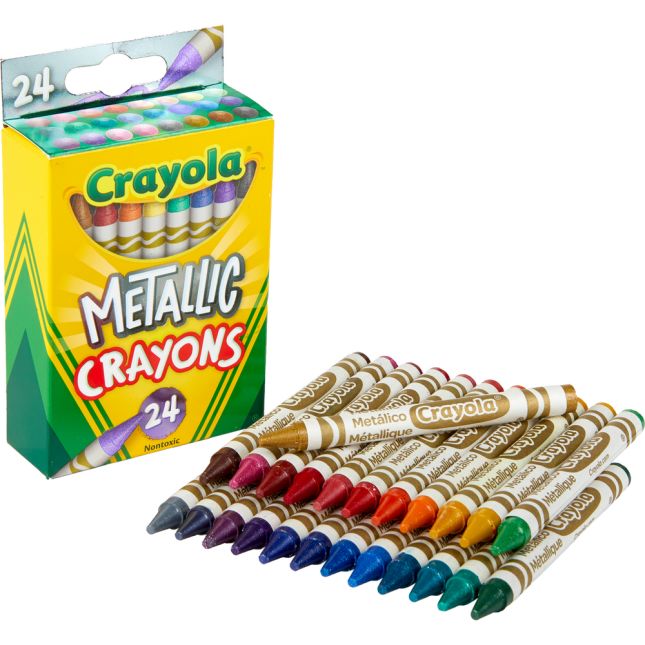 Crayola® Metallic Crayons – Set Of 24