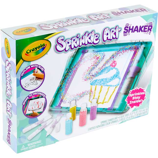 Crayola Sprinkle Art  Shaker Activity - 1 shaker with glue, sprinkles, and paper