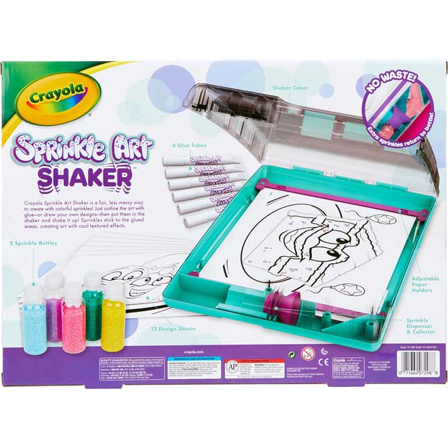 Crayola Sprinkle Art  Shaker Activity - 1 shaker with glue, sprinkles, and paper