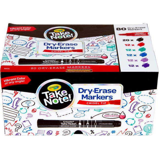 Crayola Take Note Dry-Erase Markers