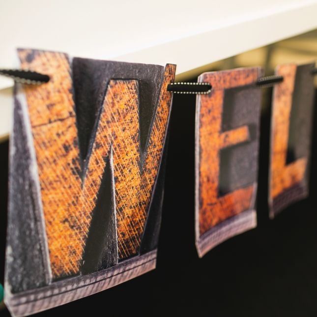 Industrial Café Industrial Chic Welcome Bulletin Board Set_3