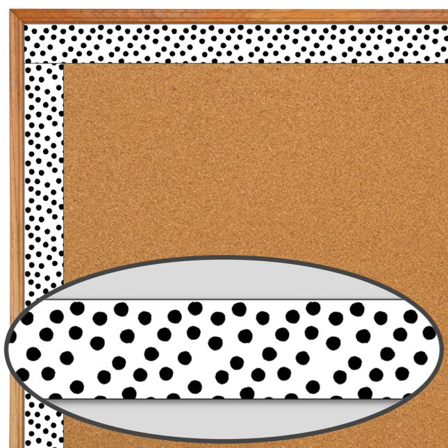 Industrial Café Painted Dots Straight Border