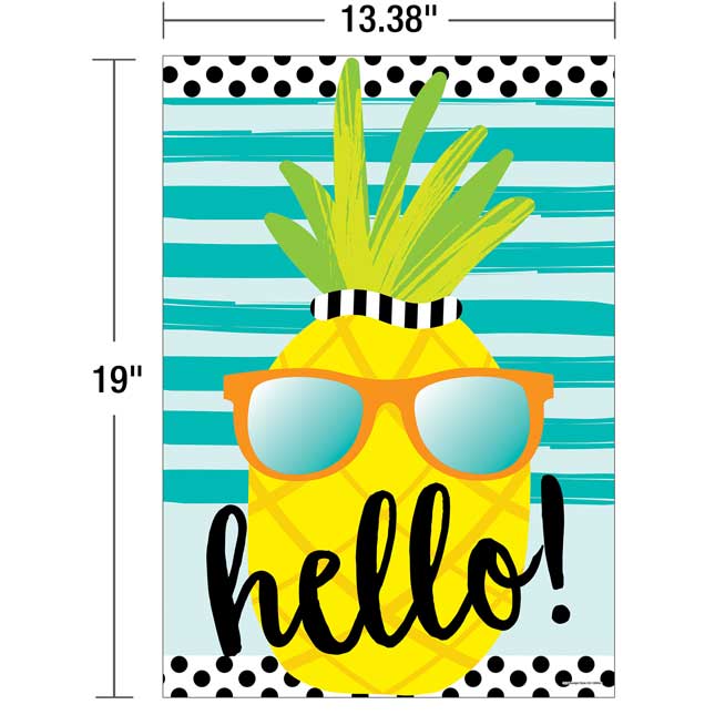 Simply Stylish Tropical Hello Poster