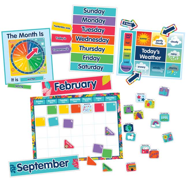 One World Calendar Bulletin Board Set