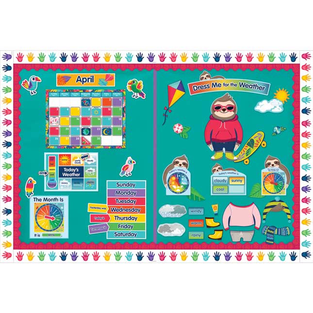 One World Calendar Bulletin Board Set