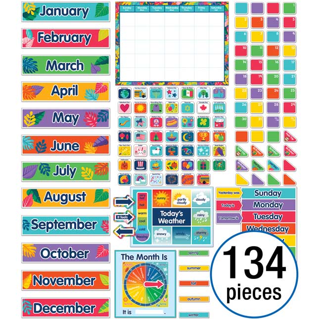 One World Calendar Bulletin Board Set