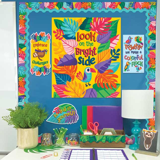 One World Motivational Mini Bulletin Board Set