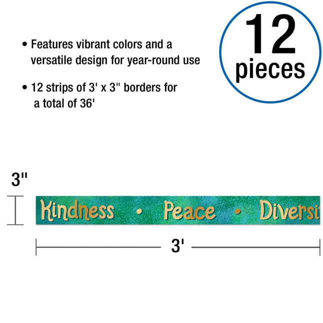 One World Straight Border - 1 border trim