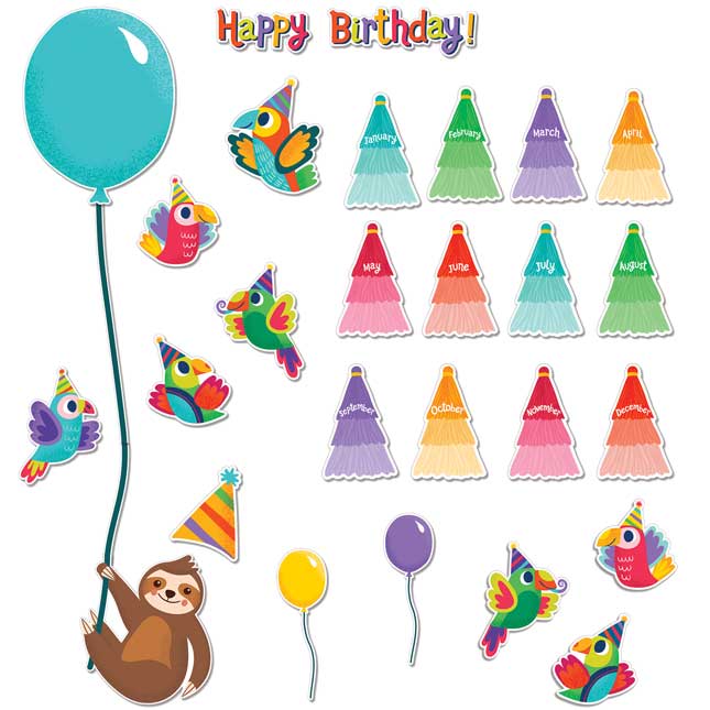 One World Birthday Bulletin Board Set