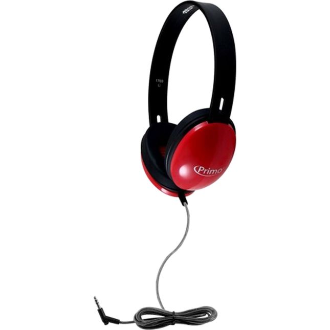 HamiltonBuhl Primo Stereo Headphones Red - 1 pair