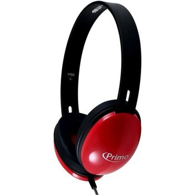 HamiltonBuhl Primo Stereo Headphones Red - 1 pair of headphones