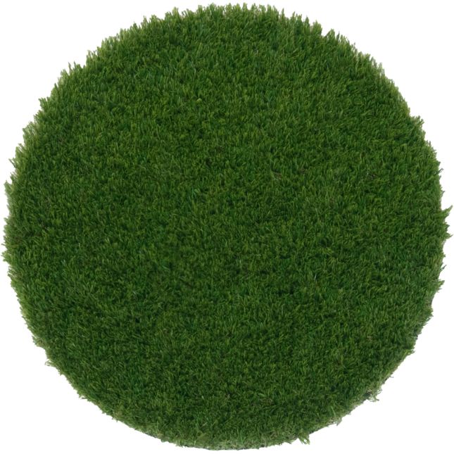 GreenSpace Artificial Grass Area Rug  7'6" Diameter  Round - 1 rug