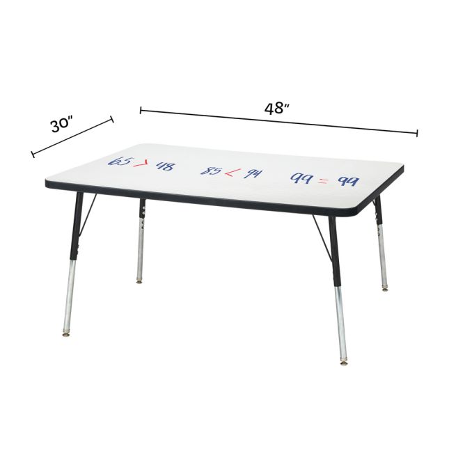 Berries Rectangle Dry Erase Table  48" By 30" - 1 table