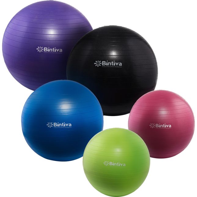 Bintiva Anti-Burst Fitness Exercise Stability Yoga Ball  75 CM - 1 yoga ball