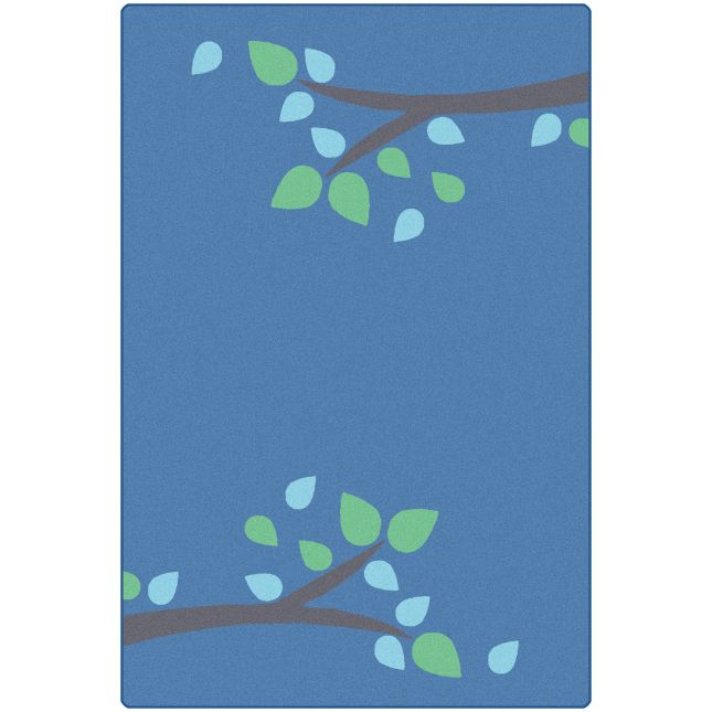 KIDSoft Branching Out Rug Blue 4&#039; X 6&#039;