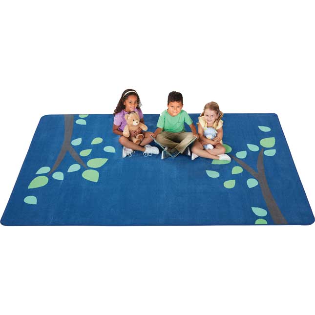 KIDSoft Branching Out Rug  Blue  4' X 6' - 1 rug