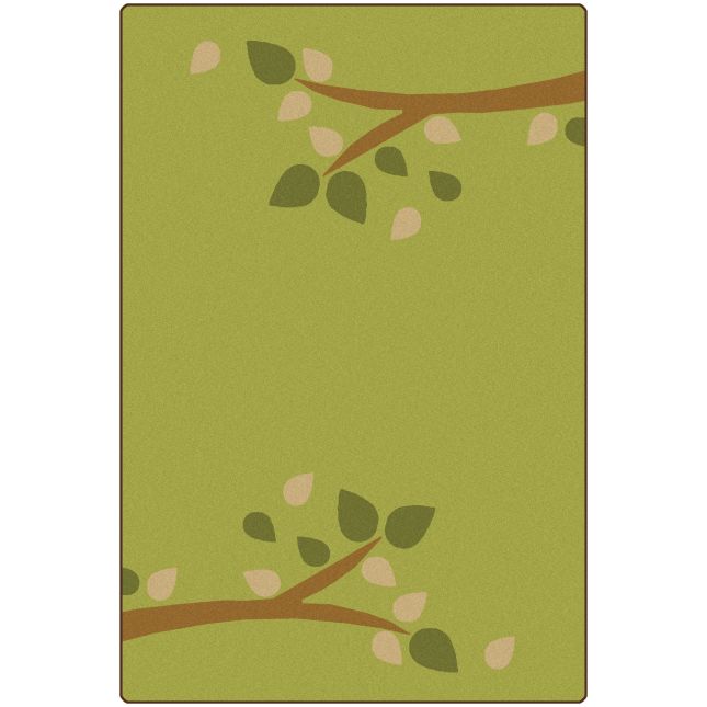 KIDSoft Branching Out Rug Green 4&#039; X 6&#039;