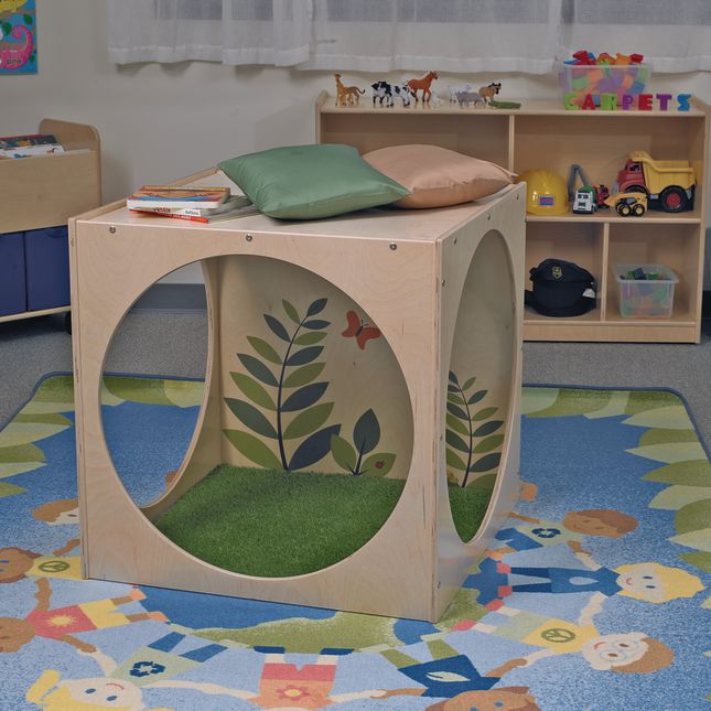 Nature Reading Cube with Grass Mat_1