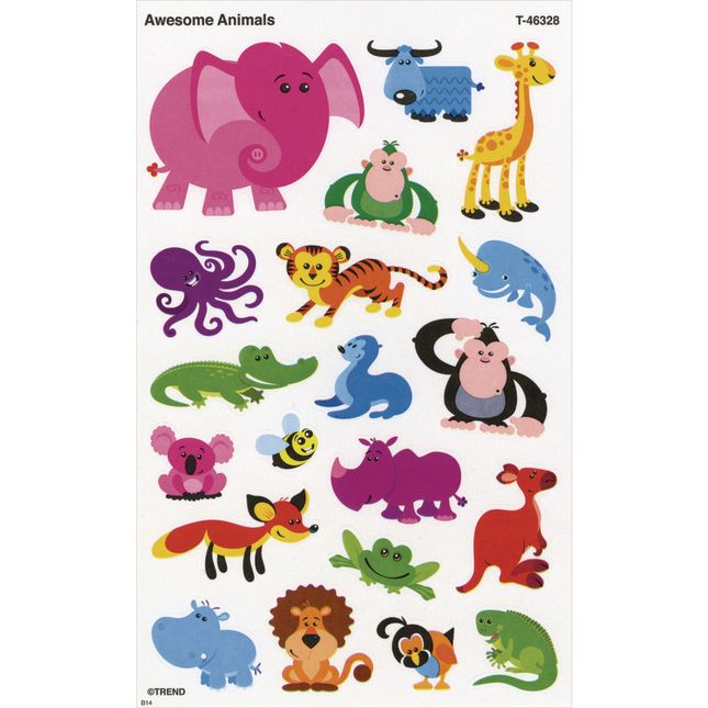 Animal Sticker Variety Pack 20 Sheets