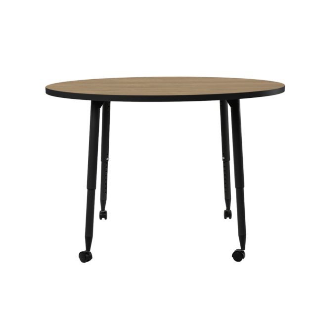 48" Round Table - Pasadena Oak/Black