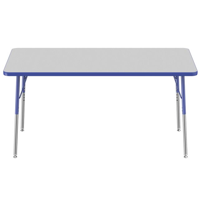 30" x 60" Rectangle Activity Table - Pasadena Oak/Black