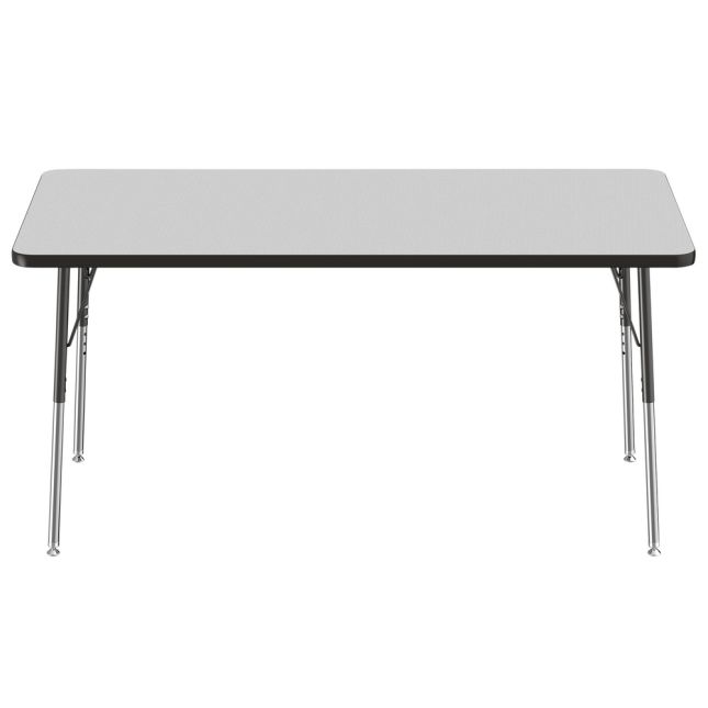 30" x 60" Rectangle Activity Table - Pasadena Oak/Black