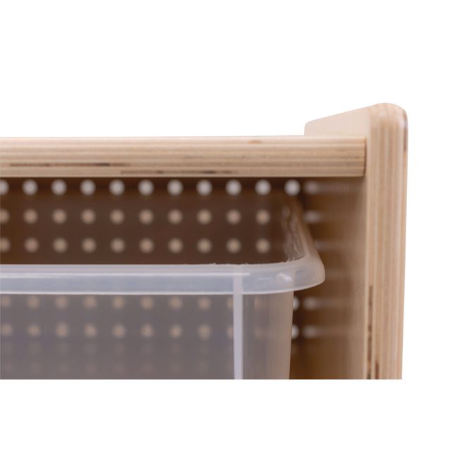 Angeles® Mobile 15-Tray Storage Cabinet with Casters and Clear Trays_2