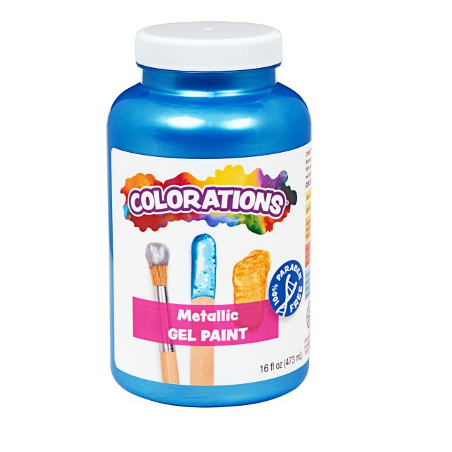 Colorations® Metallic Gel Paint 16 oz.