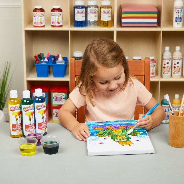 Colorations® Paraben-Free Glitter Liquid Watercolor™, Purple - 8 oz.