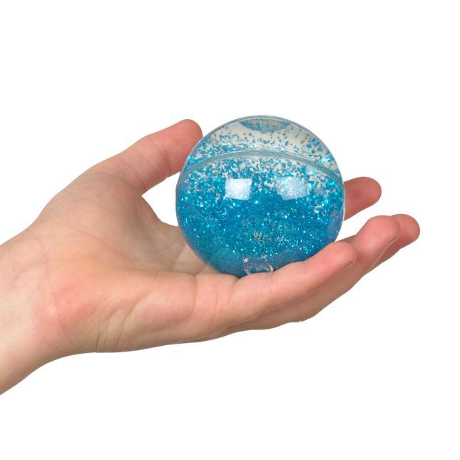 Light-Up Glitter Bouncy Balls - 12 Pack