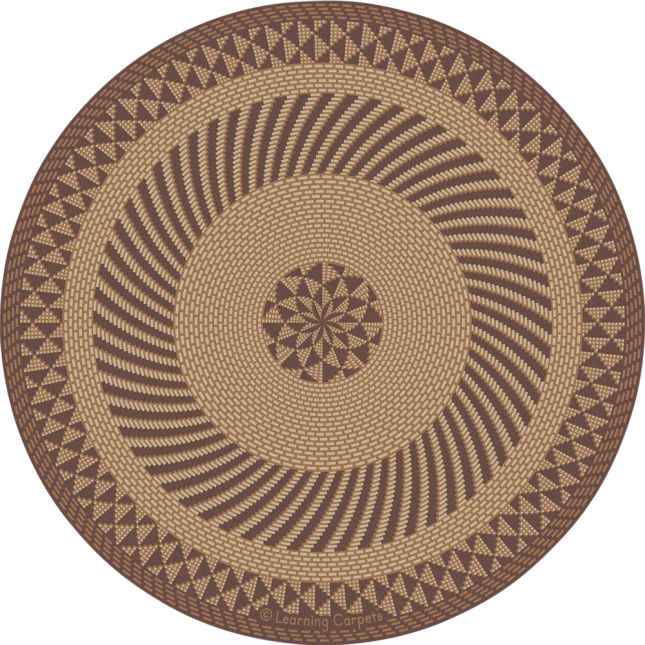 Circle Braid Tan - Round Small_0