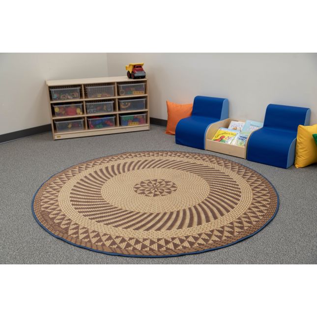 Circle Braid Tan - Round Small_2